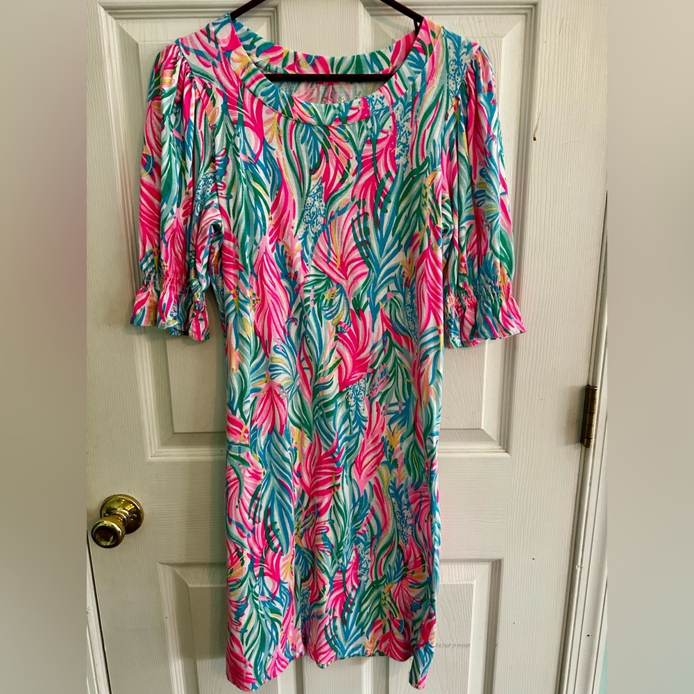Lilly Pulitzer Vibrant Tropical Print Dress